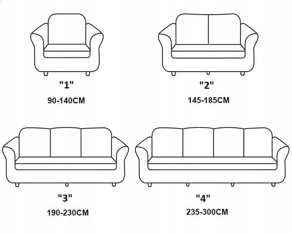 ÖVERDRAG till SOFFA bäddsoffa 4-sits soffa TJOCK GRÅ