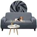 Miniatyrbild 1 av 11: ÖVERDRAG till SOFFA bäddsoffa 4-sits soffa TJOCK GRÅ