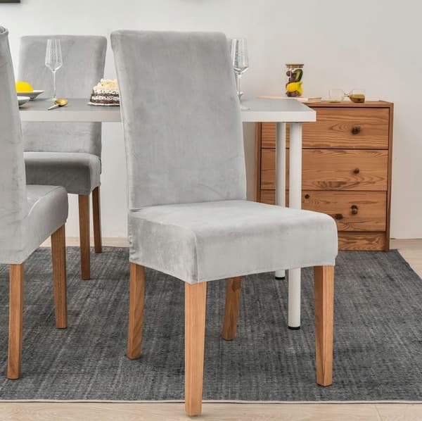 PÄÄLLINEN samettituoli VELVET HARMAA PAKSU
