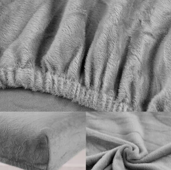 PÄÄLLINEN samettituoli VELVET HARMAA PAKSU