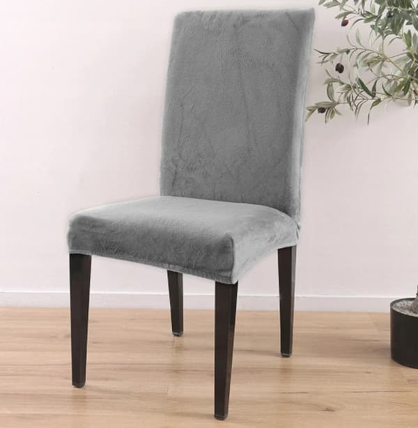 PÄÄLLINEN samettituoli VELVET HARMAA PAKSU
