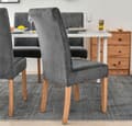 Pikkukuva 4 / 11: PÄÄLLINEN samettituoli VELVET HARMAA pehmo PAKSU