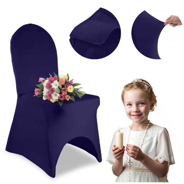 Tuolin päällinen, joustava, tummansininen, premium