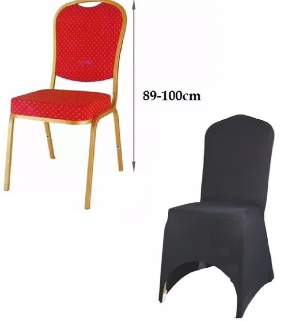 KLÄDD bankettstol SVART UNIVERSAL standard