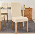 Pikkukuva 5 / 11: PÄÄLLINEN TUOLILLE PAKSU SAMETTI BEIGE ECRU
