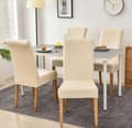 Pikkukuva 6 / 11: PÄÄLLINEN TUOLILLE PAKSU SAMETTI BEIGE ECRU