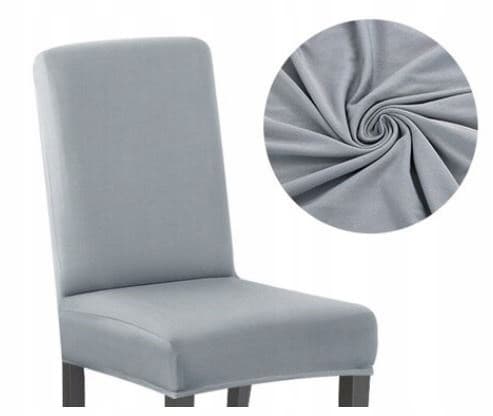 Tuolin päällinen, sileä harmaa, universaali