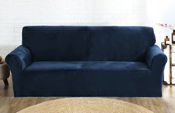BETRÆK SOFA 1-personers sovesofa MARINEBLÅ