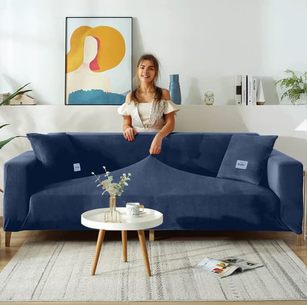 BETRÆK SOFA 3-personers sofa MARINEBLÅ