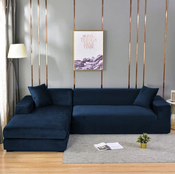 BETRÆK SOFA 3-personers sofa MARINEBLÅ