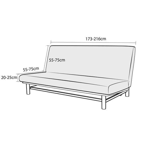 SOFFBÄDDÖVERDRAG 190-210cm LJUSGRÅ sammet