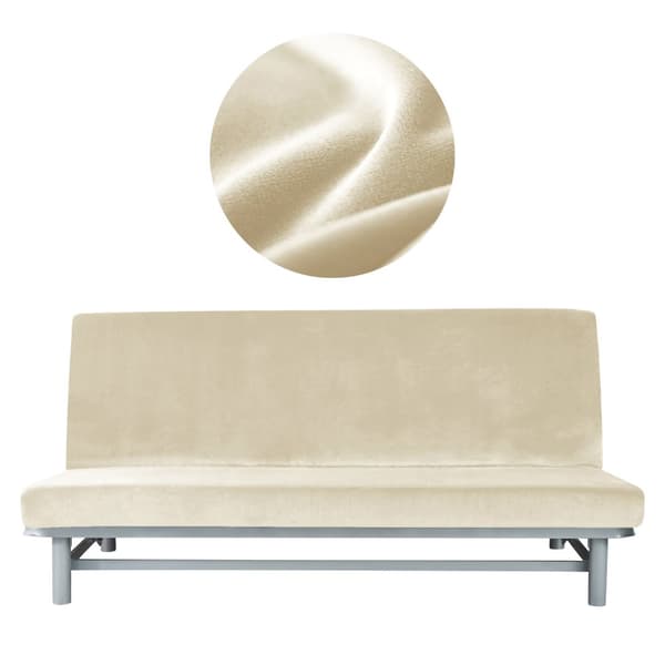 PÄÄLLINEN VUODESOHVAAN 190-210cm KERMANVÄRINEN velour