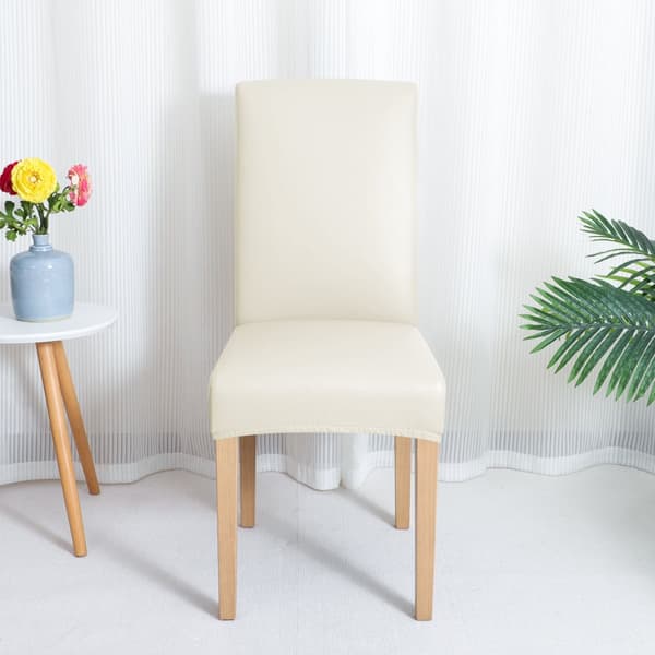 PÄÄLLINEN tuoliin, valmistettu eko-nahasta, kermanvärinen