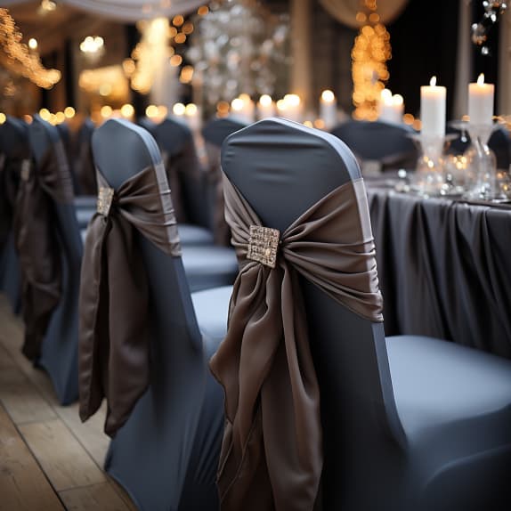 TUOLIN PÄÄLLINEN TUMMANHARMAA premium banquet