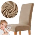 Pikkukuva 1 / 11: PÄÄLLINEN tuoli BEIGE/KAMELIN VÄRINEN SAMETTI PAKSU super
