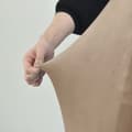 Pikkukuva 3 / 11: PÄÄLLINEN tuoli VELVET TUMMANBEIGE CAMEL koko L SUURI KORKEA SELKÄNOJA 70cm