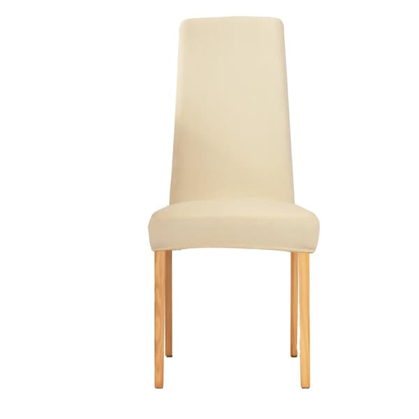 BETRÆK til stol SMAL ryglæn FLØJL plys TYK BEIGE/CREME