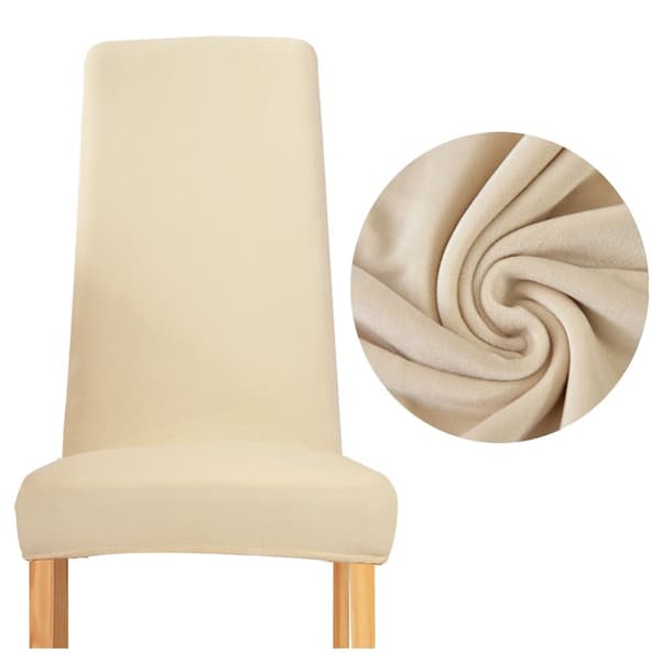 BETRÆK til stol SMAL ryglæn FLØJL plys TYK BEIGE/CREME