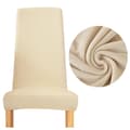 Miniatyrbillede 1 af 11: BETRÆK til stol SMAL ryglæn FLØJL plys TYK BEIGE/CREME