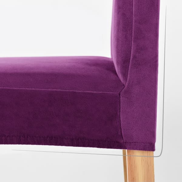 PÄÄLLINEN samettituoli PAKSU LILA SAMETTI