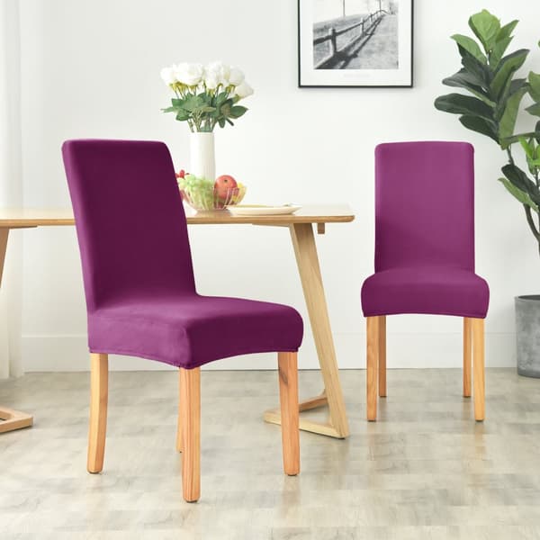 PÄÄLLINEN samettituoli PAKSU LILA SAMETTI