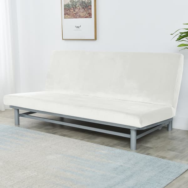 VUOHDESÄNGYN PÄÄLLINEN 190-210cm VALKOINEN SAMETTI