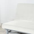 Pikkukuva 4 / 11: VUOHDESÄNGYN PÄÄLLINEN 190-210cm VALKOINEN SAMETTI