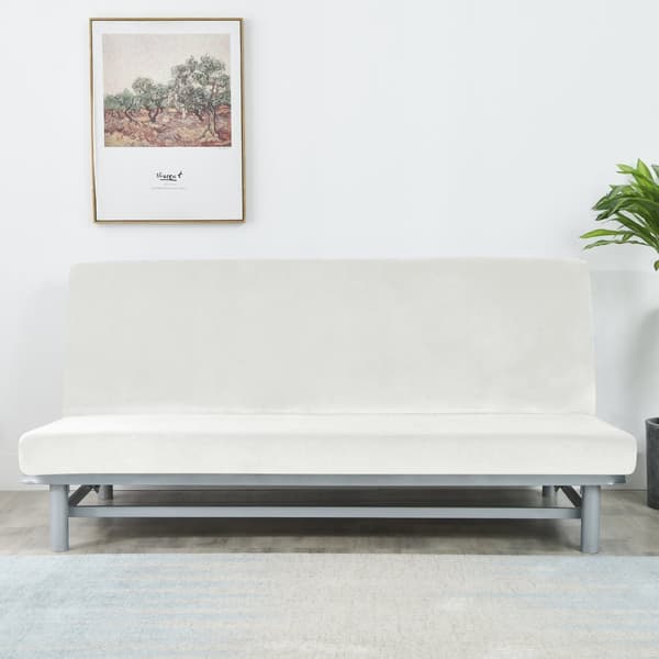 VUOHDESÄNGYN PÄÄLLINEN 190-210cm VALKOINEN SAMETTI