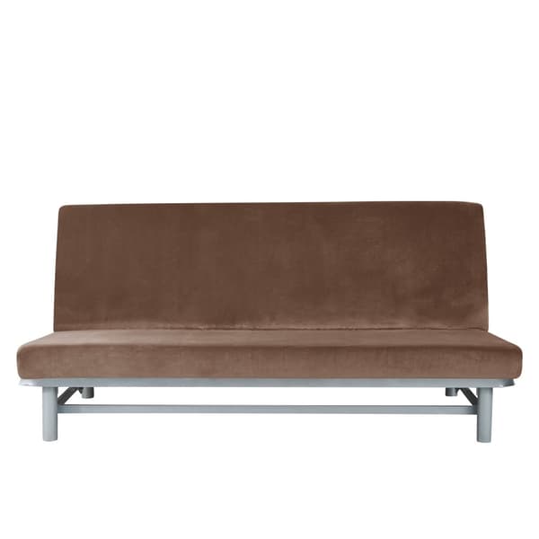 SOFFBÄDDSFÖRSLAG 190-210 cm BRUN SAMMETSMOD