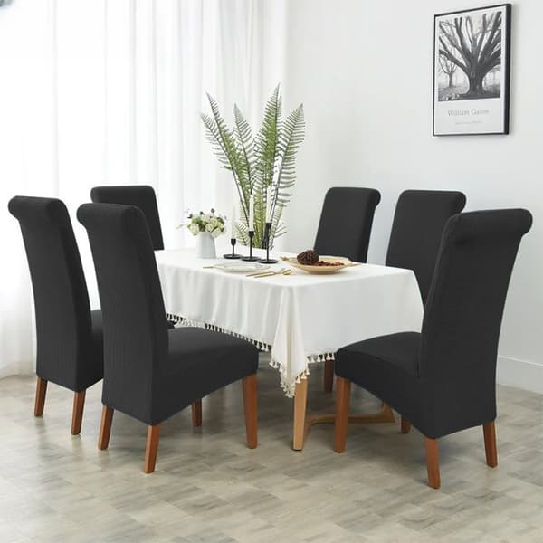 KLÄDSEL till OBLIQUE XXL-fåtölj, svart jacquard
