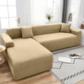 Miniatyrbillede 2 af 11: BETRÆK til sovesofa, 2-personers sofa, CAMEL JACQUARD