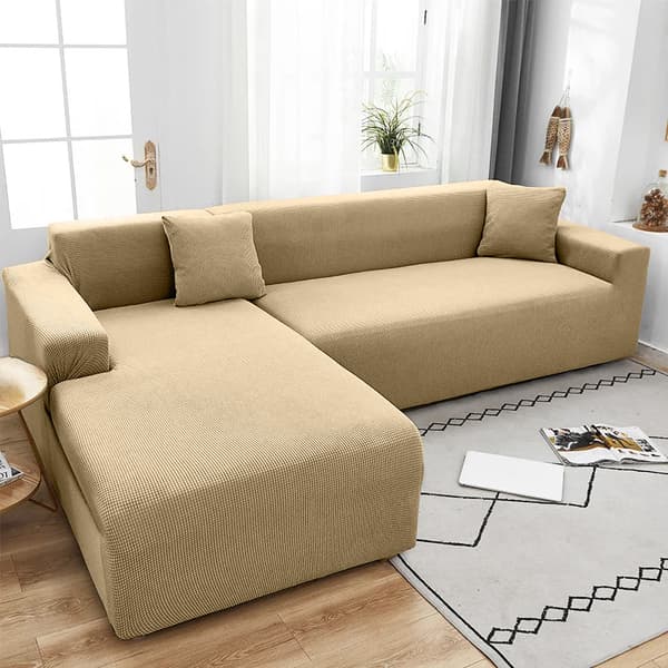 BETRÆK til sovesofa, 2-personers sofa, CAMEL JACQUARD