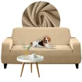 Miniatyrbillede 1 af 11: BETRÆK til sovesofa, 2-personers sofa, CAMEL JACQUARD