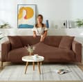 Miniatyrbillede 2 af 11: BETRÆK SOFA 2-personers sofa BRUN FLØJL