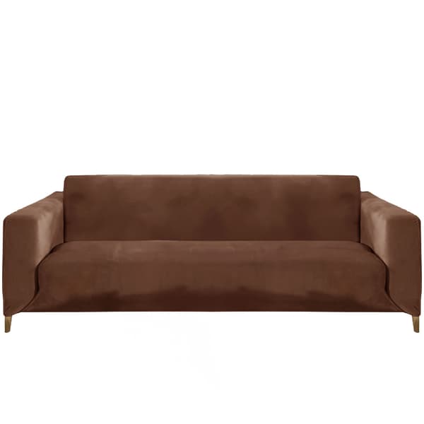 BETRÆK SOFA 3-personers sofa BRUN FLØJL