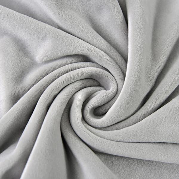 Club-nojatuolin päällinen, velour, vaaleanharmaa