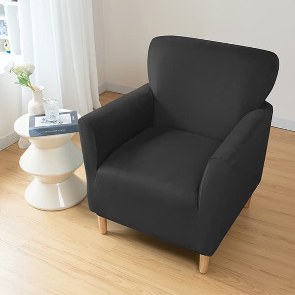 Päällinen PIENEEN nojatuoliin S, samettia, musta
