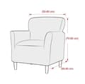 Pikkukuva 9 / 9: Päällinen PIENEEN nojatuoliin S, samettia, musta
