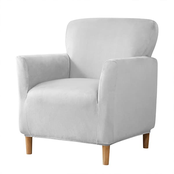 PIENEN nojatuolin päällinen S, sametti, vaaleanharmaa