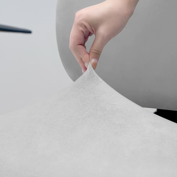 TOIMISTOTUOLIN PÄÄLLINEN pyörivä toimistotuoli ISO, sametti, vaaleanharmaa