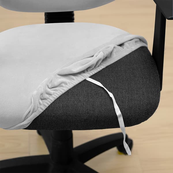 TOIMISTOTUOLIN PÄÄLLINEN pyörivä toimistotuoli ISO, sametti, vaaleanharmaa