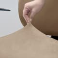 Pikkukuva 5 / 10: TOIMISTOTUOLIN PÄÄLLINEN pyörivä toimistotuoli ISO, sametti, BEIGE, CAPPUCCINO