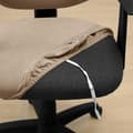 Pikkukuva 6 / 10: TOIMISTOTUOLIN PÄÄLLINEN pyörivä toimistotuoli ISO, sametti, BEIGE, CAPPUCCINO