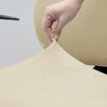 Pikkukuva 5 / 10: TOIMISTOTUOLIN PÄÄLLINEN pyörivä toimistotuoli ISO, sametti, kermanvärinen