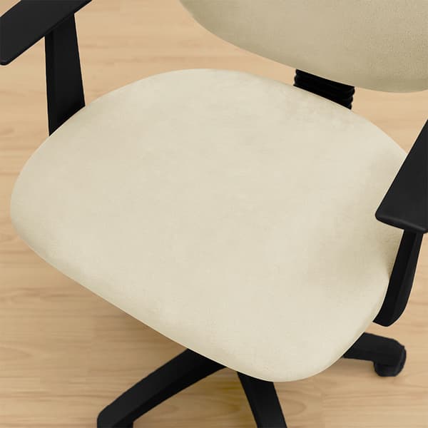 TOIMISTOTUOLIN PÄÄLLINEN pyörivä toimistotuoli ISO, sametti, kermanvärinen