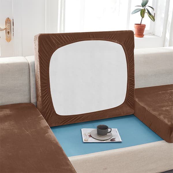 Sohvan istuinpäällinen, SAMETTI, RUSKEA 50-65cm