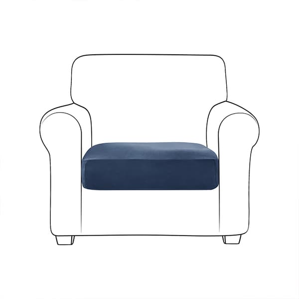 Sohvan istuinpäällinen, SAMETTI, TUMMANSININEN 50-65cm