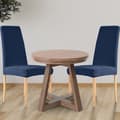 Pikkukuva 4 / 11: PÄÄLLINEN tuolille KAPEA selkänoja, pehmo, PAKSU SAMETTI, TUMMANSININEN