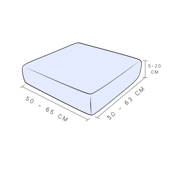 Sofföverdrag, SAMMETSTYG, LJUSGRÅ 50-65cm