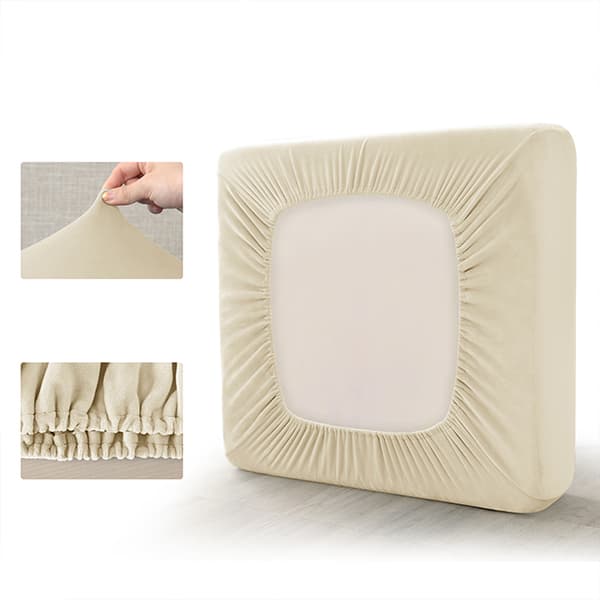 Sohvan istuinpäällinen, SAMETTI, KERMANVÄRINEN 50-65cm